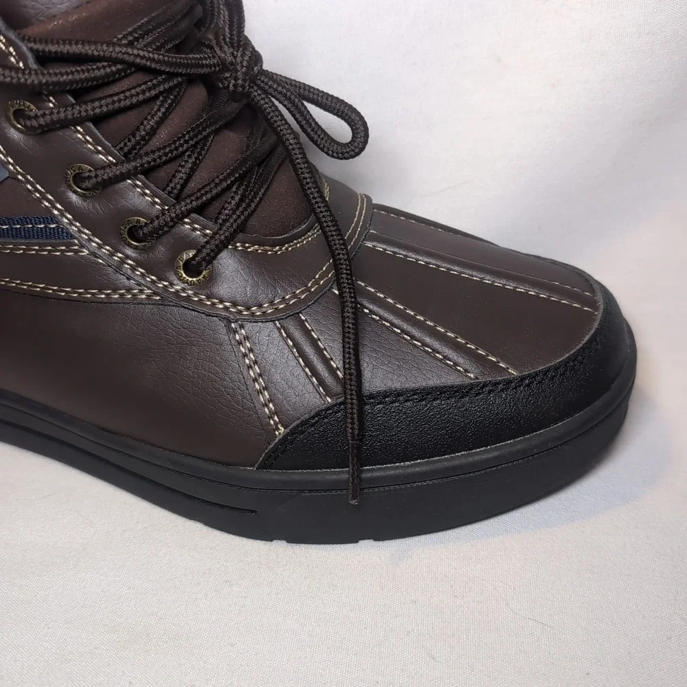 Nautica LOCKVIEW Brown Duck Boots-Waterproof Shell Mens 11 EUC